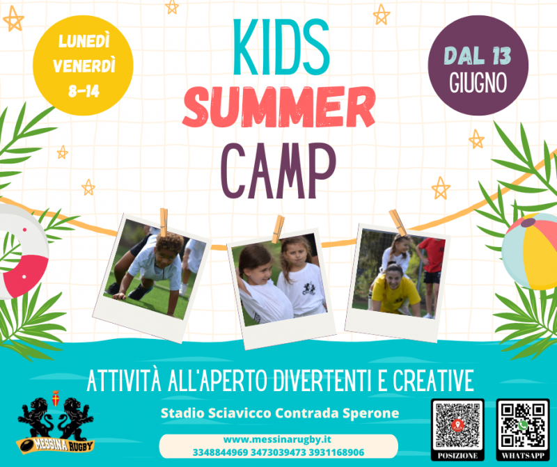 Dal 13 giugno il Kids Summer Camp